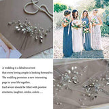 Handmade wedding pearl bride headband pearl wedding headpieces for bride Bridal pins wedding clips