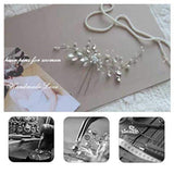 Handmade wedding pearl bride headband pearl wedding headpieces for bride Bridal pins wedding clips