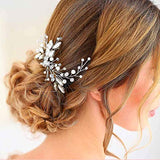 Handmade wedding pearl bride headband pearl wedding headpieces for bride Bridal pins wedding clips